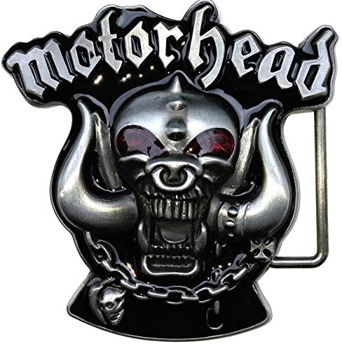 Shirtmatic Buckle Gürtelschnalle Motorhead Metal Warpig Lemmy (metallfarben) von Shirtmatic