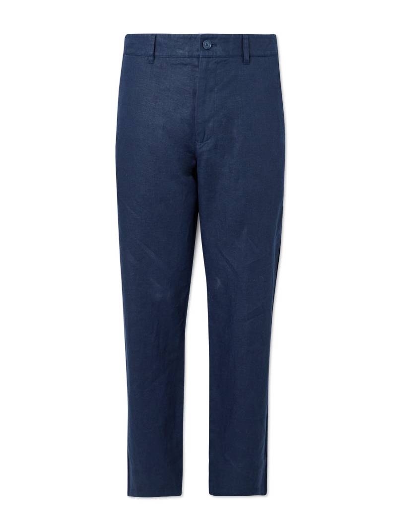 NN07 - Aden 1454 Straight-Leg Linen Suit Trousers - Men - Blue - 30W 32L von NN07