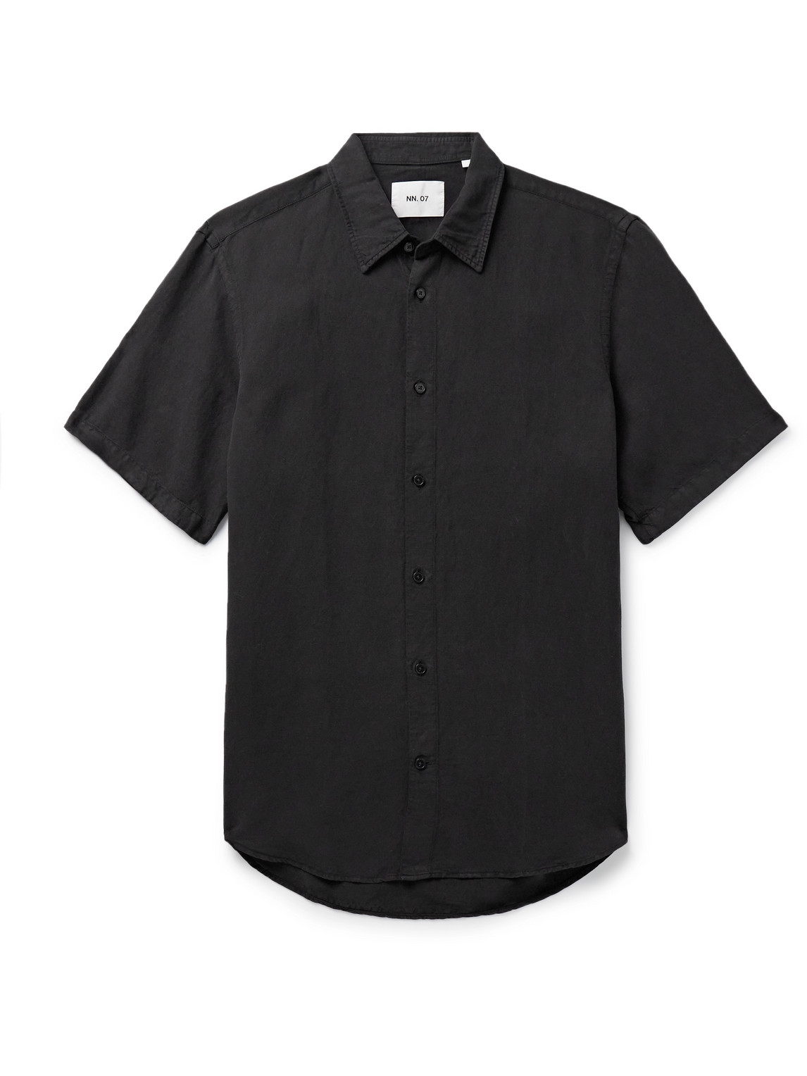 NN07 - Arne 5028 Linen and TENCEL™ Lyocell-Blend Shirt - Men - Black - XL von NN07