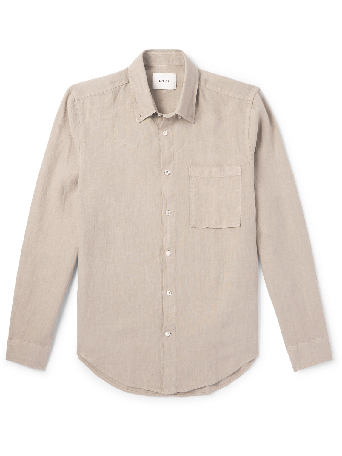 NN07 - Arne Button-Down Collar Linen Shirt - Men - Neutrals - L von NN07