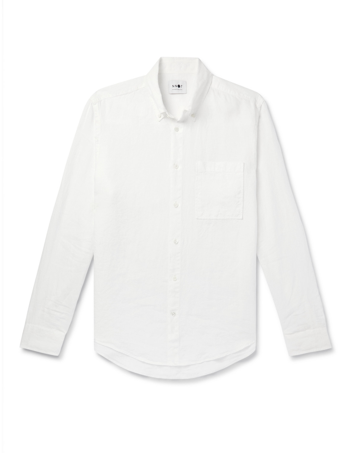 NN07 - Arne Button-Down Collar Linen Shirt - Men - White - S von NN07