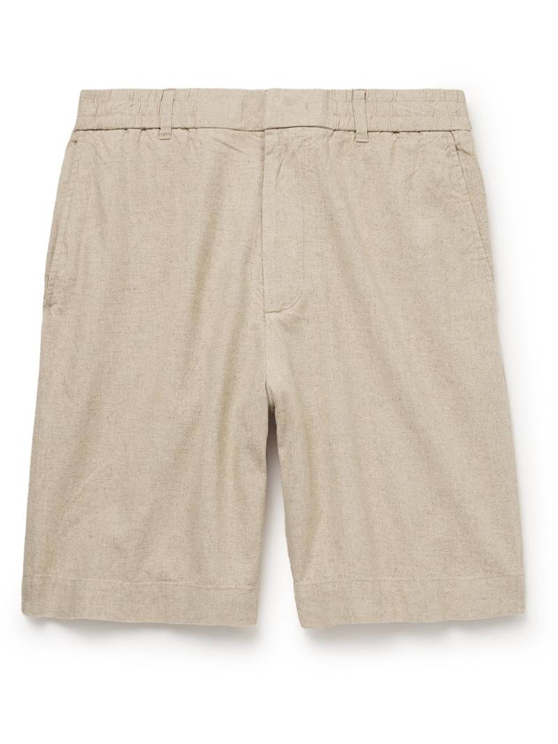 NN07 - Billie 5397 Straight-Leg Linen and Organic Cotton-Blend Shorts - Men - Neutrals - UK/US 33 von NN07