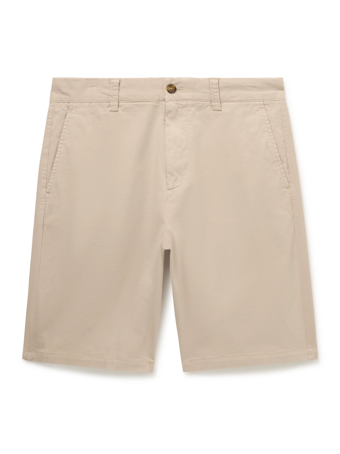 NN07 - Crown 1090 Straight-Leg Organic Cotton-Blend Twill Shorts - Men - Neutrals - UK/US 30 von NN07