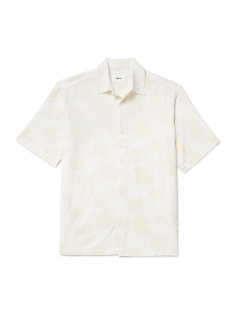 NN07 - Freddy 5715 Fil Coupé Organic Cotton Shirt - Men - Neutrals - XL von NN07