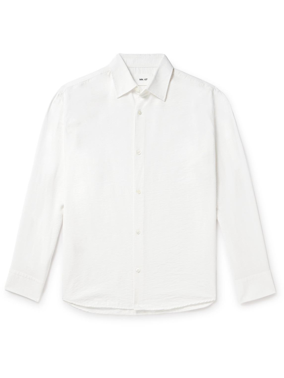 NN07 - Freddy 5971 Crinkled Modal-Blend Shirt - Men - White - L von NN07