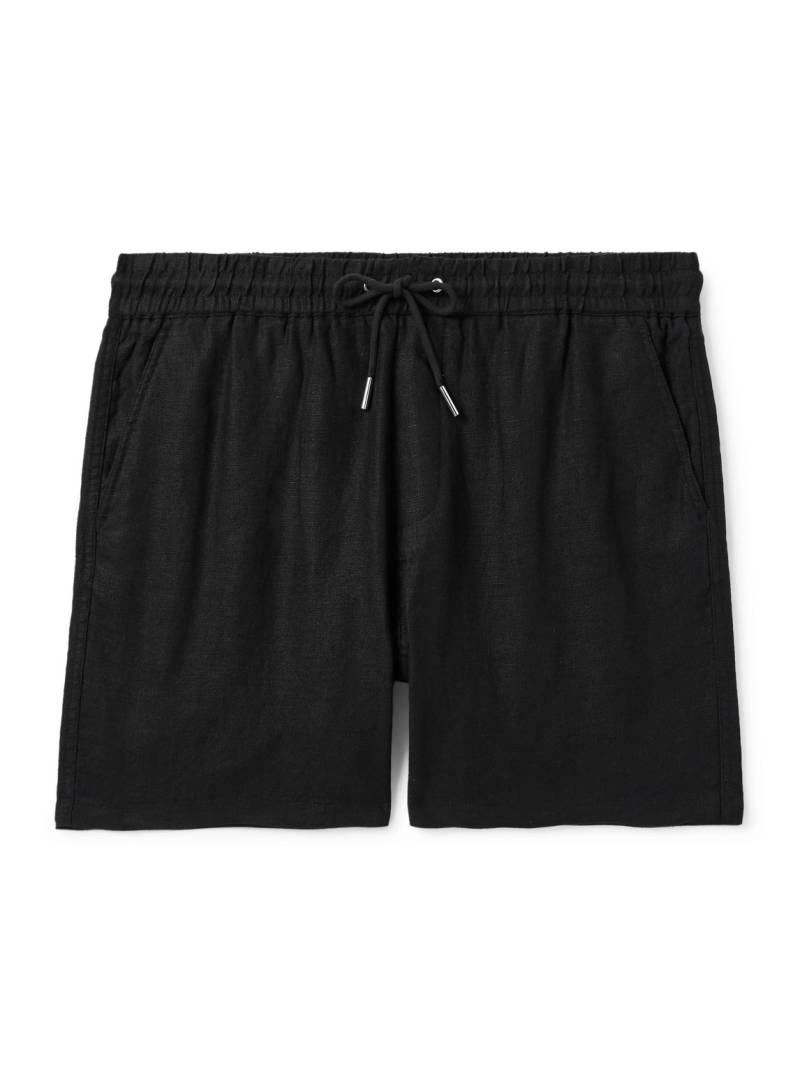 NN07 - Gregor 1454 Straight-Leg Linen Drawstring Shorts - Men - Black - XL von NN07