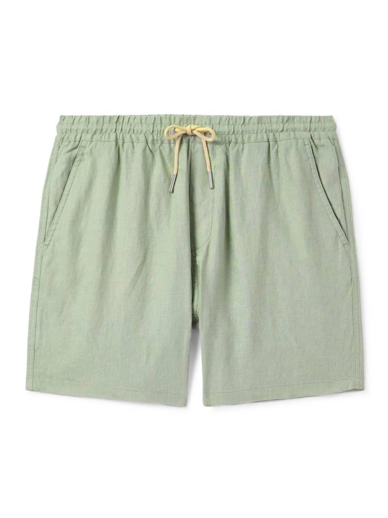NN07 - Gregor 1454 Straight-Leg Linen Drawstring Shorts - Men - Green - XXL von NN07
