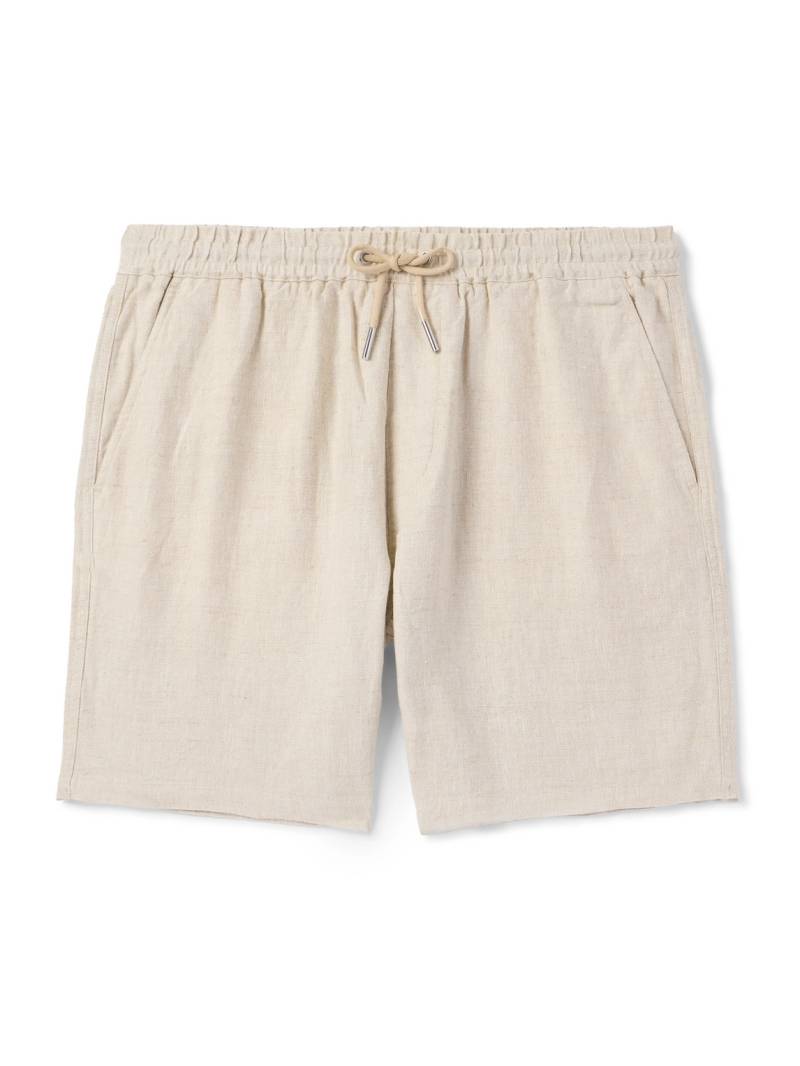 NN07 - Gregor 1454 Straight-Leg Linen Drawstring Shorts - Men - Neutrals - XL von NN07