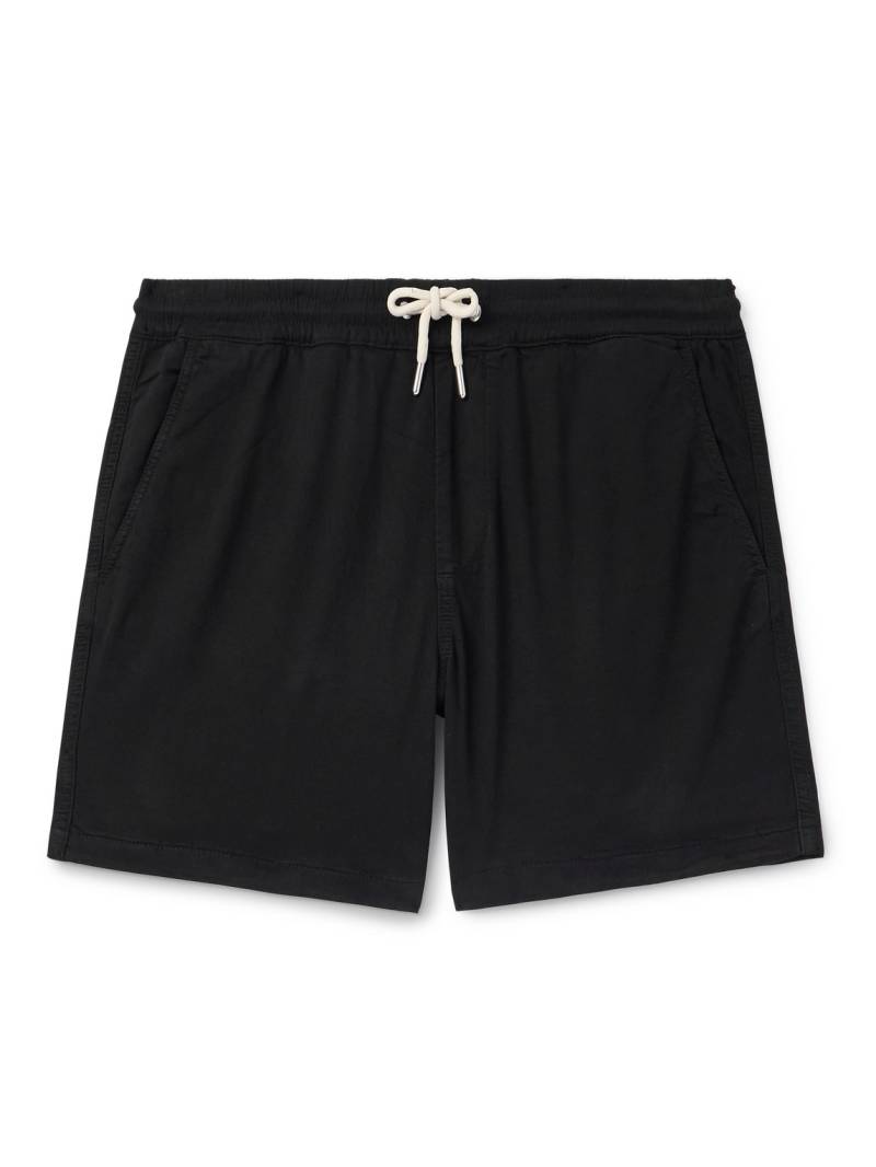 NN07 - Gregor Straight-Leg TENCEL™ Lyocell and LENZING™ ECOVERO™-Blend Twill Drawstring Shorts - Men - Black - L von NN07