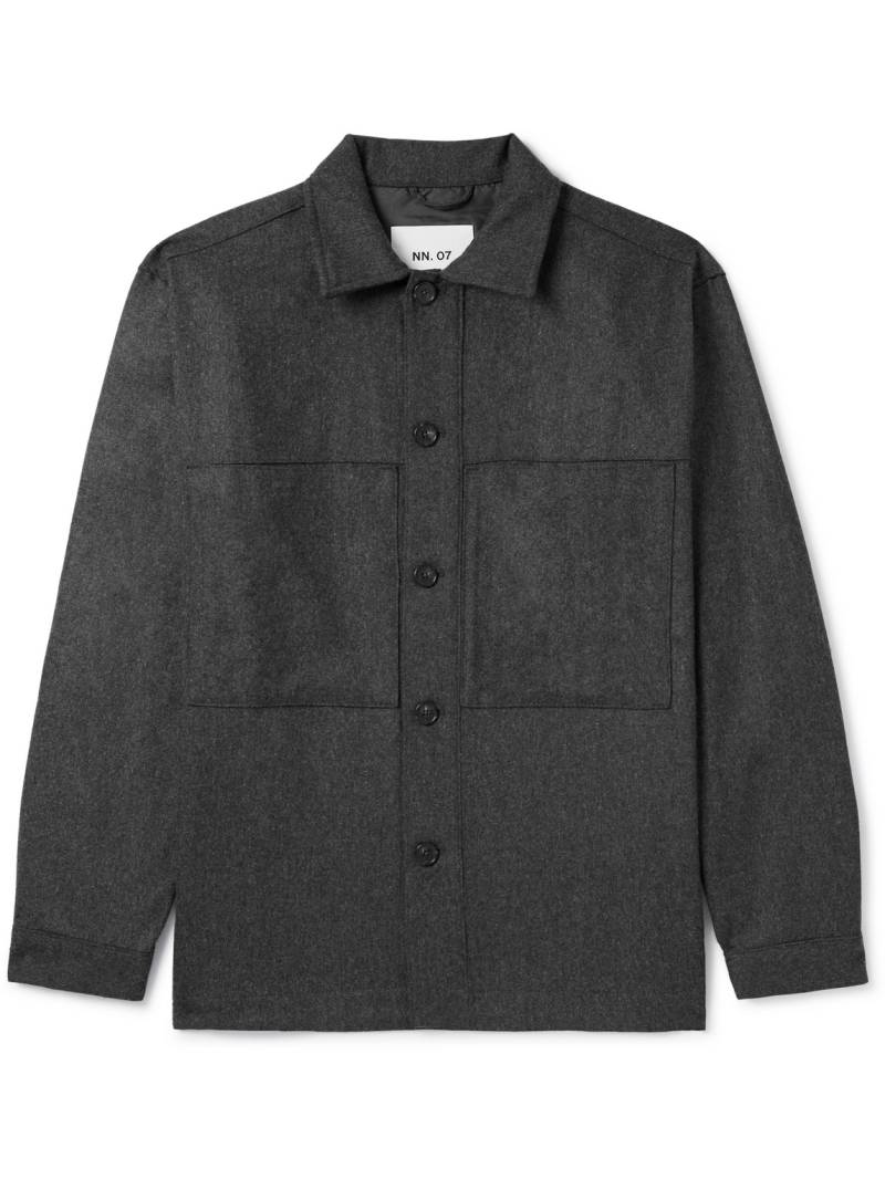 NN07 - Isak 1630 Recycled Wool-Blend Overshirt - Men - Gray - M von NN07