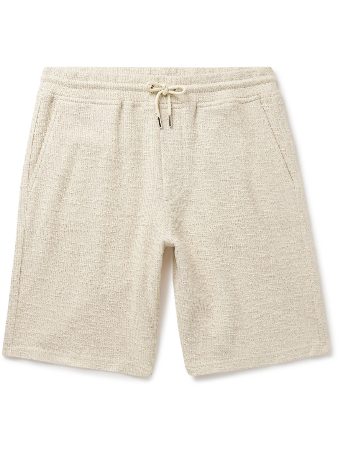 NN07 - Jerry 3520 Straight-Leg Cotton-Blend Bouclé Drawstring Shorts - Men - Neutrals - XL von NN07