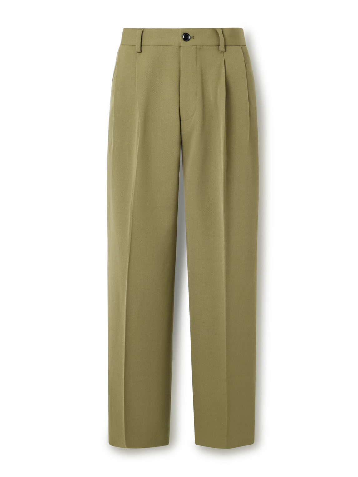 NN07 - Justin 10002 Straight-Leg Pleated Wool-Blend Twill Suit Trousers - Men - Green - 29W 32L von NN07