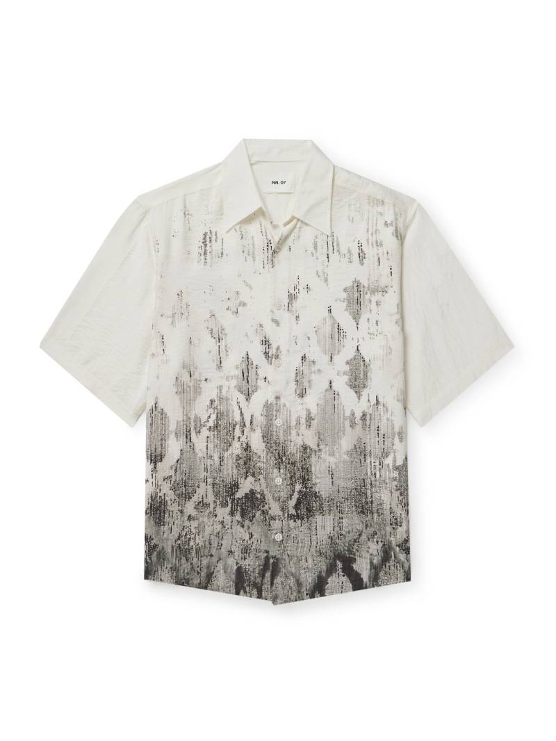 NN07 - Quinsy 5971 Printed Modal-Blend Shirt - Men - Gray - XL von NN07