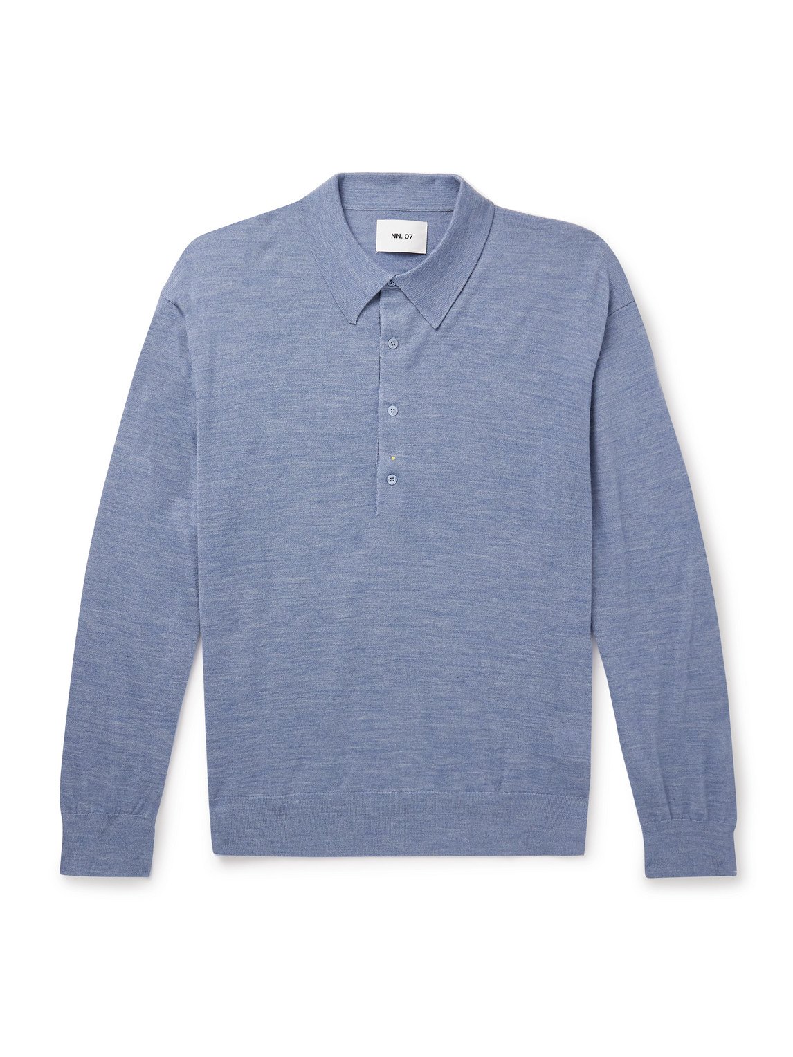 NN07 - Raymond 6584 Wool-Blend Polo Shirt - Men - Blue - XXL NN07 - Raymond 6584 Wool-Blend Polo Shirt - Men - Blue - XXL von NN07