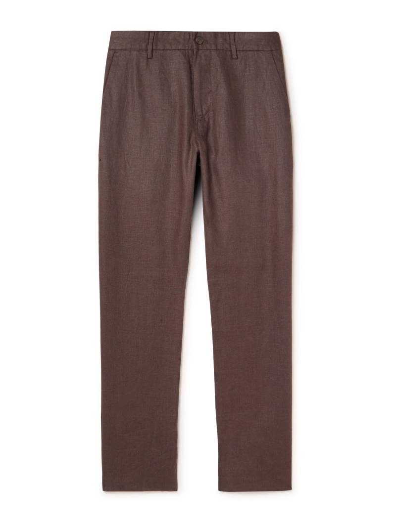 NN07 - Theo 1454 Straight-Leg Linen Trousers - Men - Brown - 34W 32L von NN07