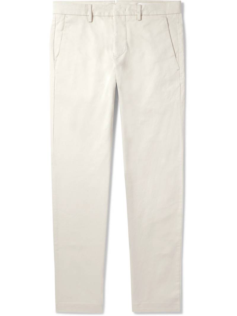 NN07 - Theo Tapered Stretch Organic Cotton-Twill Chinos - Men - Neutrals - 36W 32L von NN07