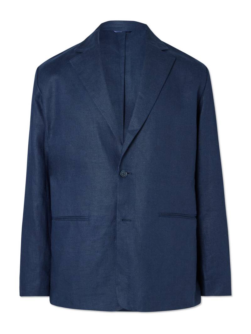 NN07 - Timo 1454 Linen Suit Jacket - Men - Blue - XL von NN07