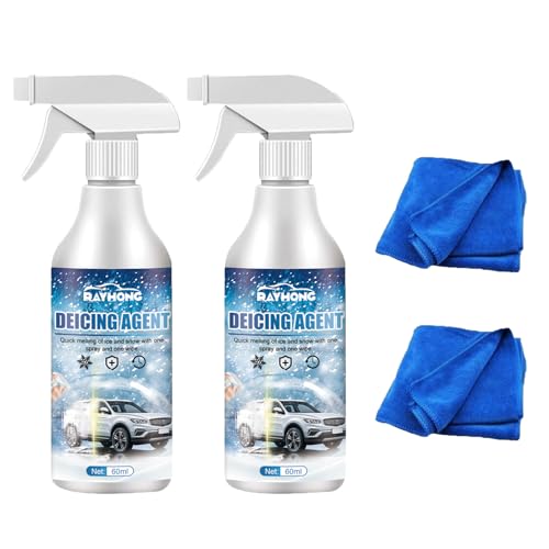 Auto Windshield Deicing Spray, Deicer Spray for Car Windshield, Windshield Deicing Spray, Ice Remover Melting Spray, Fast Ice Melting Spray for Removing Snow, Ice and Frost (2pcs) von NNBWLMAEE