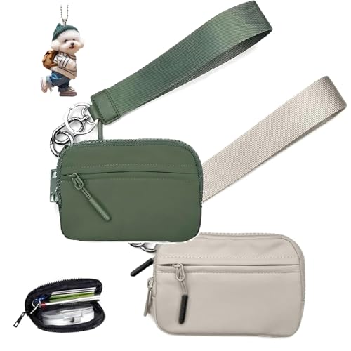 Commonlyto Wallet, The Wallet 2nd Gen, Commonlyto Small Nylon Wristlet Purses, with Zipper Waterproof Material, for Women's Daily Travel and Shopping (A+C) von NNBWLMAEE