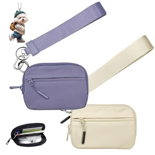 Commonlyto Wallet, The Wallet 2nd Gen, Commonlyto Small Nylon Wristlet Purses, with Zipper Waterproof Material, for Women's Daily Travel and Shopping (A+D) von NNBWLMAEE