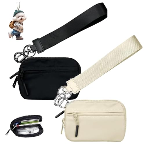 Commonlyto Wallet, The Wallet 2nd Gen, Commonlyto Small Nylon Wristlet Purses, with Zipper Waterproof Material, for Women's Daily Travel and Shopping (B+C) von NNBWLMAEE
