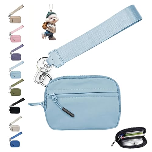 Commonlyto Wallet, The Wallet 2nd Gen, Commonlyto Small Nylon Wristlet Purses, with Zipper Waterproof Material, for Women's Daily Travel and Shopping (F) von NNBWLMAEE