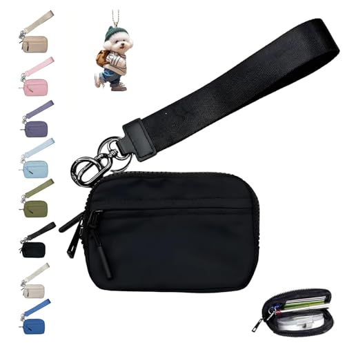 Commonlyto Wallet, The Wallet 2nd Gen, Commonlyto Small Nylon Wristlet Purses, with Zipper Waterproof Material, for Women's Daily Travel and Shopping (G) von NNBWLMAEE