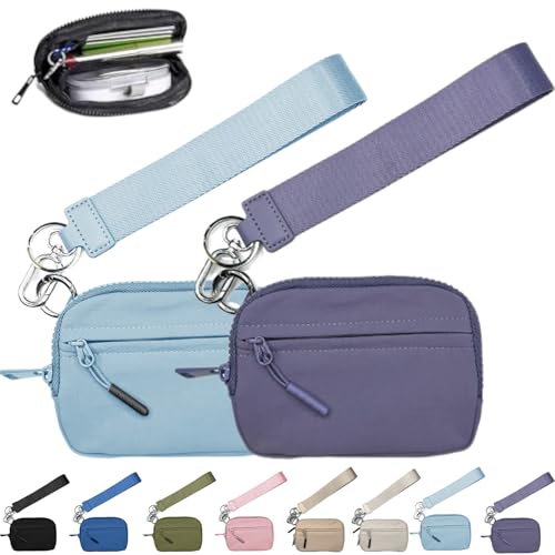 NNBWLMAEE Commonlyto Wallet, The Wallet 2nd Gen, Wristlet Waterproof Nylon Wallets for Women Daily & Shopping, Zippered Card Case with Id Window (2PC-5) von NNBWLMAEE