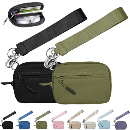 NNBWLMAEE Commonlyto Wallet, The Wallet 2nd Gen, Wristlet Waterproof Nylon Wallets for Women Daily & Shopping, Zippered Card Case with Id Window (2PC-7) von NNBWLMAEE
