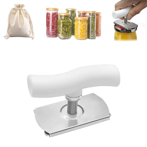 NNBWLMAEE Effortless Arthritis Jar Opener, for Weak Hands Adjustable Jar Opener, Powerful Lid and Quick Opening for Cooking & Everyday Use (White) von NNBWLMAEE