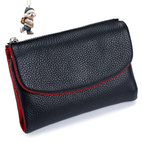 NNBWLMAEE Joyfullygo Wallet, Unisex Pebble Leather Wallet, with Credit Card Holder, Coin Holder & Cash Slots, Soft Small, Waterproof, Large Capacity (C) von NNBWLMAEE