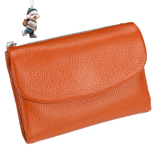 NNBWLMAEE Joyfullygo Wallet, Unisex Pebble Leather Wallet, with Credit Card Holder, Coin Holder & Cash Slots, Soft Small, Waterproof, Large Capacity (E) von NNBWLMAEE