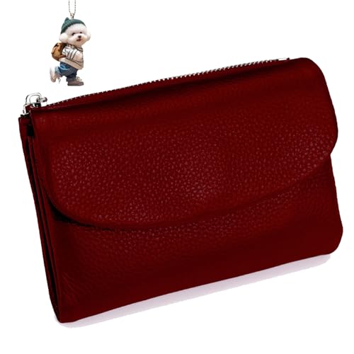NNBWLMAEE Joyfullygo Wallet, Unisex Pebble Leather Wallet, with Credit Card Holder, Coin Holder & Cash Slots, Soft Small, Waterproof, Large Capacity (F) von NNBWLMAEE