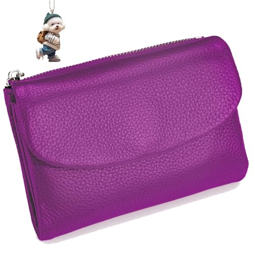 NNBWLMAEE Joyfullygo Wallet, Unisex Pebble Leather Wallet, with Credit Card Holder, Coin Holder & Cash Slots, Soft Small, Waterproof, Large Capacity (G) von NNBWLMAEE