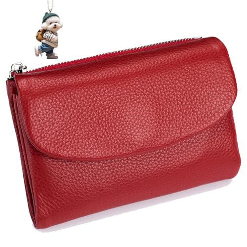NNBWLMAEE Joyfullygo Wallet, Unisex Pebble Leather Wallet, with Credit Card Holder, Coin Holder & Cash Slots, Soft Small, Waterproof, Large Capacity (M) von NNBWLMAEE