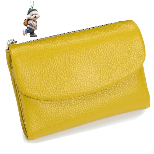 NNBWLMAEE Joyfullygo Wallet, Unisex Pebble Leather Wallet, with Credit Card Holder, Coin Holder & Cash Slots, Soft Small, Waterproof, Large Capacity (N) von NNBWLMAEE