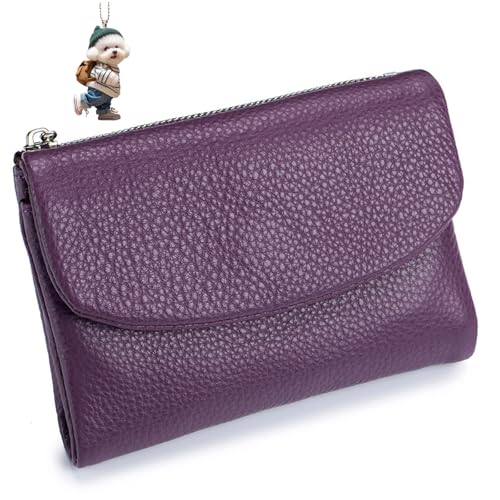 NNBWLMAEE Joyfullygo Wallet, Unisex Pebble Leather Wallet, with Credit Card Holder, Coin Holder & Cash Slots, Soft Small, Waterproof, Large Capacity (P) von NNBWLMAEE