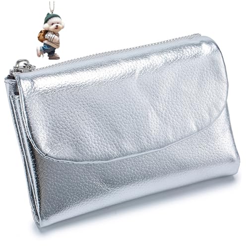 NNBWLMAEE Joyfullygo Wallet, Unisex Pebble Leather Wallet, with Credit Card Holder, Coin Holder & Cash Slots, Soft Small, Waterproof, Large Capacity (R) von NNBWLMAEE