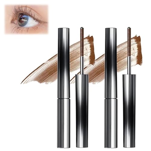 NNBWLMAEE Nour Iron Wand Mascara, Judy Doll Mascara, Judydoll Curling Iron Mascara, Olivia Blaire Iron Wand Mascara, Waterproof, Long Lasting, No Flaking, No Clumping (Brown*2) von NNBWLMAEE