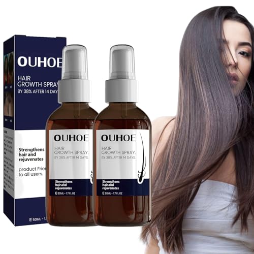 Ouhoe Hair Growth Spray, Ouhoe Hair Growth Oil, Natural Hair Growth Spray, Ouhoe Hair Enhance Serum, Hair Regrowth for Men and Women (2pcs) von NNBWLMAEE