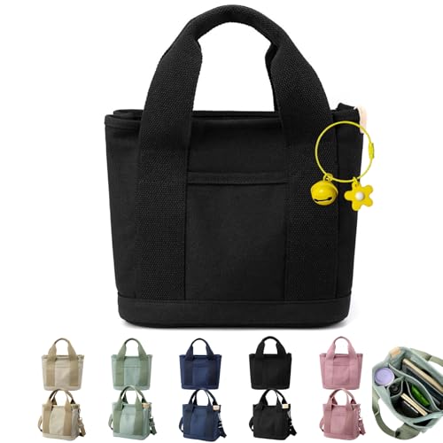 Tinkertechus Bag, Tinkertechus Crossbody Bag, Large Capacity Multi-Pocket Handbag, Small Tote Bags with Zippe (Black-A) von NNBWLMAEE