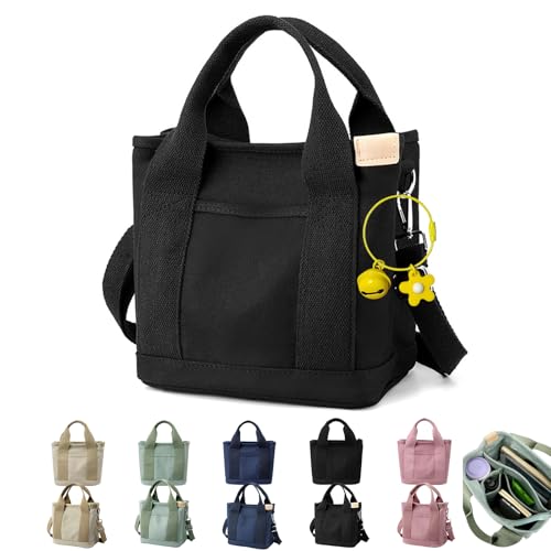 Tinkertechus Bag, Tinkertechus Crossbody Bag, Large Capacity Multi-Pocket Handbag, Small Tote Bags with Zippe (Black-B) von NNBWLMAEE