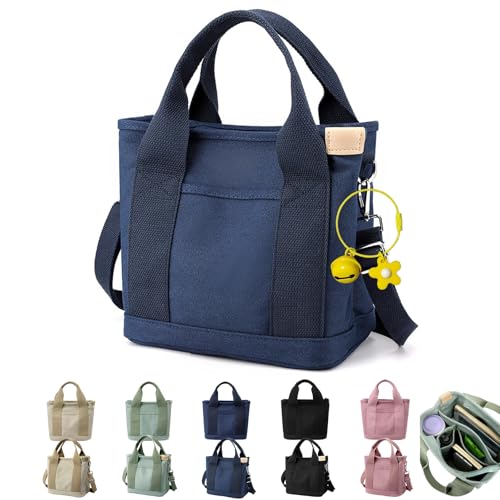 Tinkertechus Bag, Tinkertechus Crossbody Bag, Large Capacity Multi-Pocket Handbag, Small Tote Bags with Zippe (Blue-B) von NNBWLMAEE