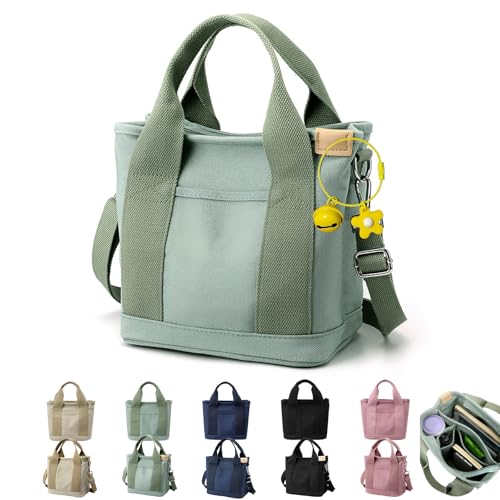 Tinkertechus Bag, Tinkertechus Crossbody Bag, Large Capacity Multi-Pocket Handbag, Small Tote Bags with Zippe (Green-B) von NNBWLMAEE