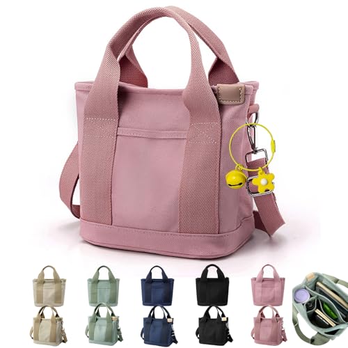 Tinkertechus Bag, Tinkertechus Crossbody Bag, Large Capacity Multi-Pocket Handbag, Small Tote Bags with Zippe (Pink-B) von NNBWLMAEE
