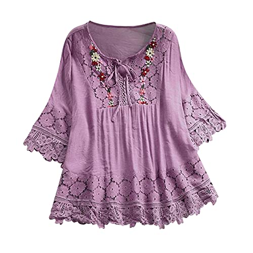 Casual Damen elencoco Damenmode kuscheliger Pullover Damen Sommermode Damen 2021 airycloth Damen Oberteile Tshirt Damen v Ausschnitt floryday t-Shirt Damen Basic 4XL von NNGOTD