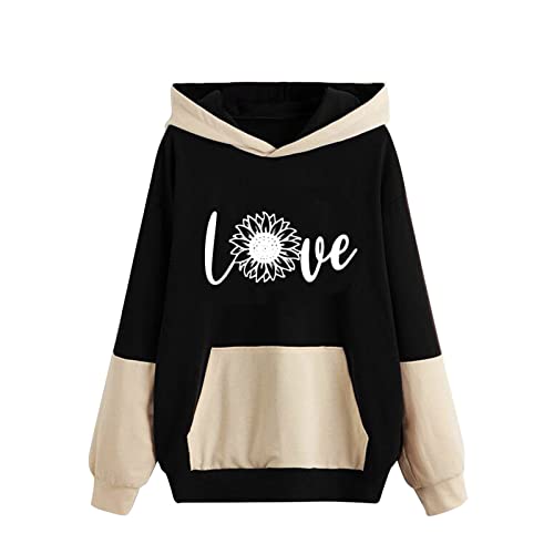 Damen Jacke Winter Sale Sweatshirt Damen mit Reissverschluss Damen Pullover ohne Kapuze Print Baseball Shirt Damen Oversize Damen Tshirt v Ausschnitt 5XL Sweatshirt Damen mit Kapuze M von NNGOTD