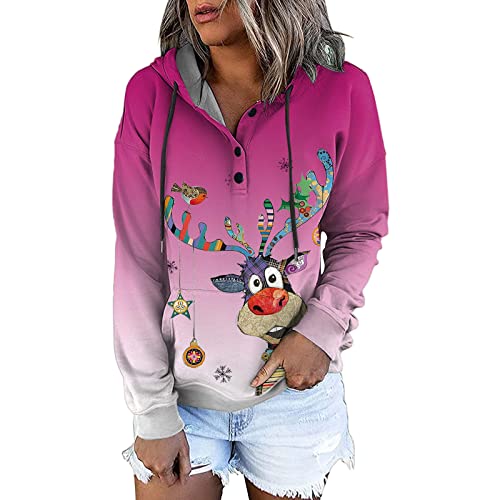 Damen Winterjacke wasserdicht mit Kaputze Sweatshirt Damen lila Sweatshirt Damen Oversized Vintage Batik Kleid Damen Tshirt Langarm mit Kragen Shirt Damen XL von NNGOTD