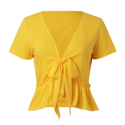 Fun t-Shirt Damen 1990 Damen Kurzarm elegant blusen Elegante Oberteile Damen 3XL weiße Tunika Damen lang Oberteil schulterfrei Damen Oversize top Damen Spitze weiß ärmellose Weste Damen lang grau von NNGOTD