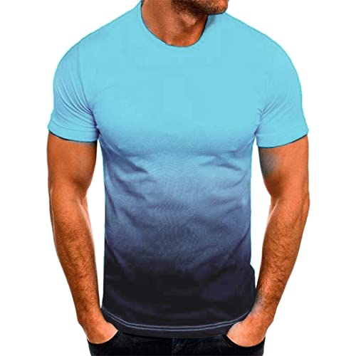 Herren T Shirt Kurzärmel Crew Neck Oversized Tshirt Herren Gym Lockere Y2K Oberteil Gepunktetes Mode Freizeit-Hemd Activewear für Herren Vacation Blusen Tunika Tops von NNGOTD